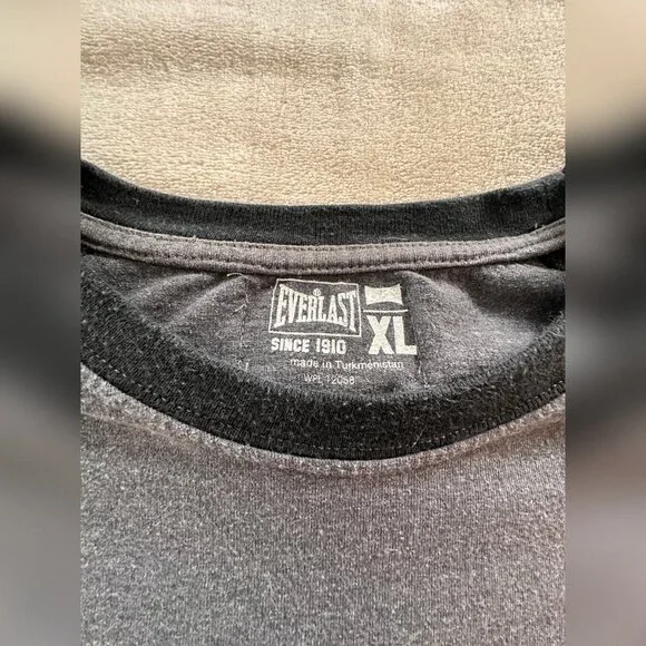 Everlast Cutoff Tee Bundle (3 Shirts, XL) – Black, Red & Gray - Picture 8 of 14